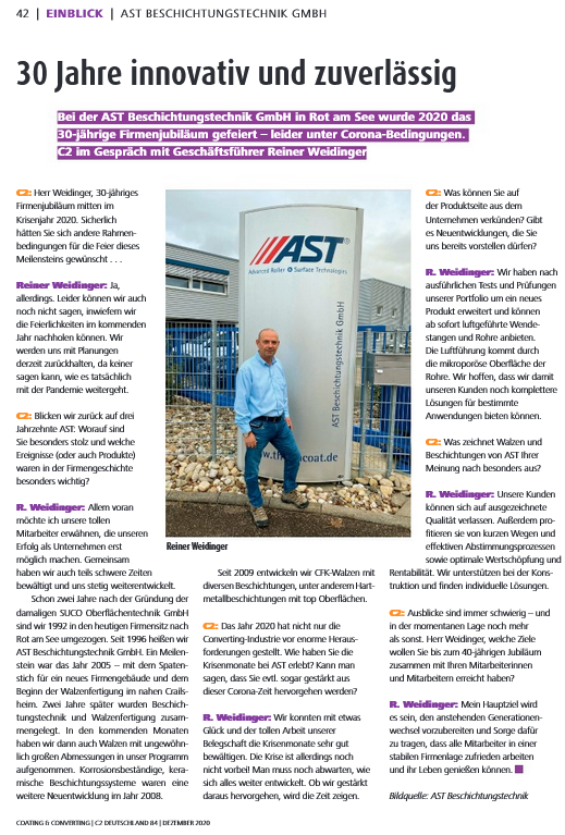C2 Magazin – 30 years of innovation and reliability